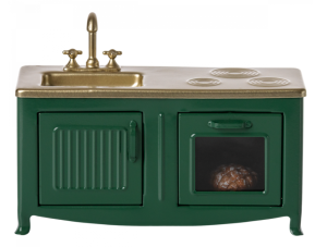 PROMOCJA Zielona Kuchnia - Kitchen Mouse Dark Green - do Domku dla Myszek - Maileg