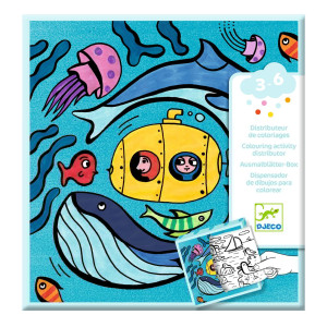 Ocean - kolorowanka z grami - djeco