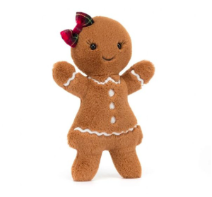 Wesoła Piernikowa Dziewczynka 18 cm - Pluszowa Ozdoba Przytulanka - Jellycat
