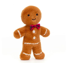 Wesoły Piernikowy Chłopiec 19 cm - Pluszowa Ozdoba Przytulanka - Jellycat