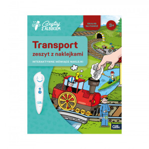 Transport - zeszyt z naklejkami - albi