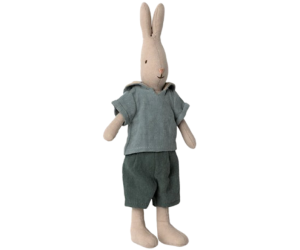 Króliczek w Niebieskiej Koszulce i Zielonych Spodenkach - Rabbit size 2 - Classic - Shirt And Shorts - Maileg