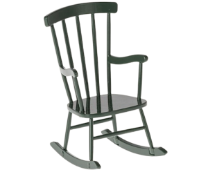 Fotel Bujany Zielony - Rocking Chair Mouse - Dark Green - Maileg