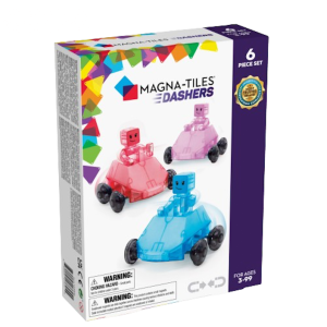 PROMOCJA Samochodziki Dashers - Klocki Magnetyczne Autka 6 elementów - Magna-Tiles