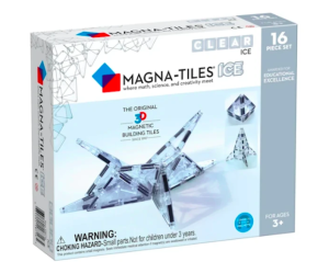 Ice - Przezroczyste Klocki Magnetyczne 16 elementów - Magna-Tiles