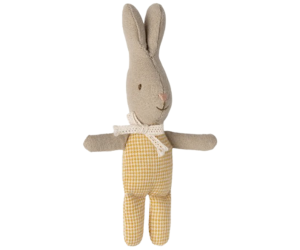 Wyprzedaż króliczek w żółtym ubranku - rabbit  my - yellow check - maileg