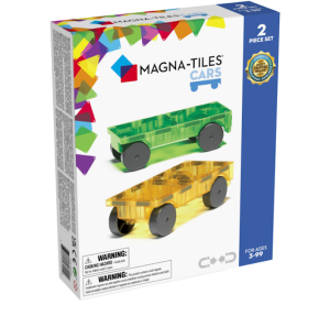 Podwozia - żółty i zielony - zestaw do rozbudowy cars - magna-tiles