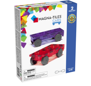 Podwozia - czerwony i fioletowy - zestaw do rozbudowy - magna-tiles