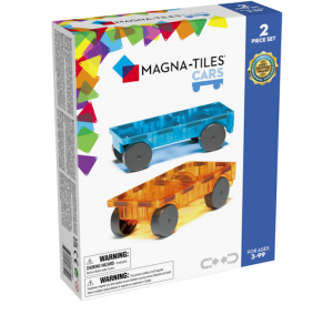 Podwozia - Pomarańczowy i Niebieski - Zestaw do Rozbudowy Cars 2 el. - Magna-Tiles
