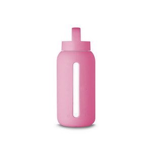 Butelka szklana na wodę - flamingo pink - 720 ml - muuki