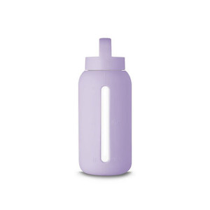Butelka szklana na wodę - pastel lilac - 720 ml - muuki