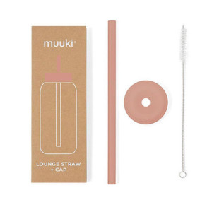 Canyon Clay - Silikonowa Słomka i Nakładka na Szklaną Butelkę 720 ml - Muuki