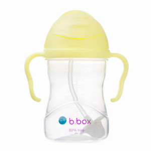 Banana split innowacyjny bidon ze słomką niekapek 240 ml- b.box