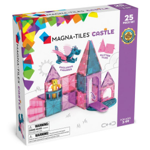 Zamek - klocki magnetyczne - castle - 25 elementów - magna-tiles