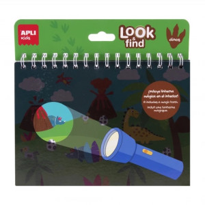 Dinozaury - książeczka z magiczną latarką - apli kids