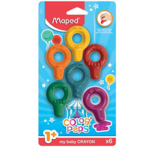 Kredki baby color'peps - 6 kolorów - maped