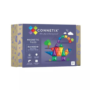 24 tęcza - klocki magnetyczne - rainbow mini pack 24 elementy - connetix