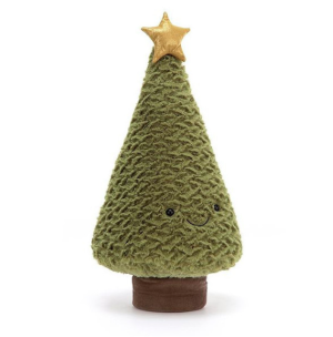 Choinka ze złotą gwiazdką 43 cm - maskotka przytulanka - jellycat