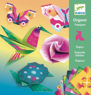 Origami neonowe - tropiki - djeco