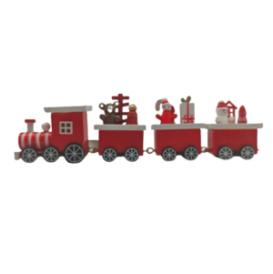 Ciuchcia drewniana 19 cm - figurka świąteczna - altom design