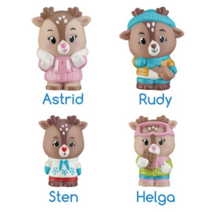 Renne - rodzina reniferów - zestaw 4 figurek - klorofil