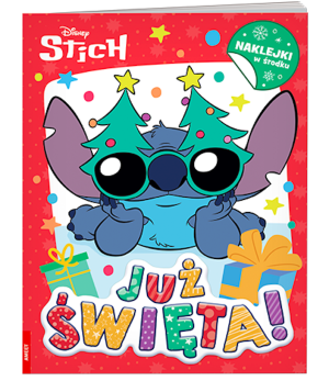 Disney Stich Już Święta! - Książka z Zadaniami i Naklejkami