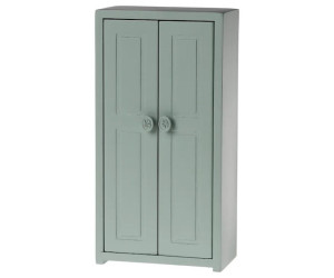 Błękitna Drewniana Szafa - Closet Mouse Soft Blue - Akcesoria dla Lalek - Maileg