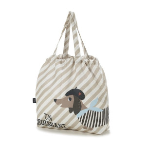 Pierre the dog - shopper bag z kieszonką - torba na zakupy - la millou