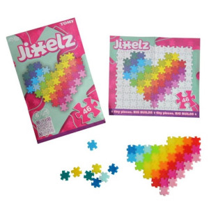 Jixelz Serce - Mini Puzzle Piksele 46 elementów - Fat Brain Toys