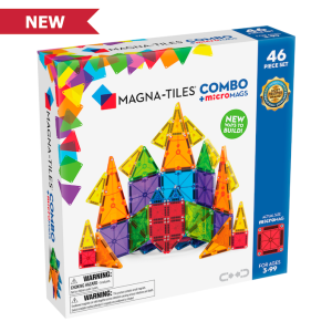 Micromags 46 combo - klocki magnetyczne 46 elementów - magna-tiles