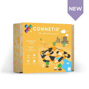 Podjazdy i Skrzyżowania - Klocki Magnetyczne Jezdnie - 16 Elementów - Connetix