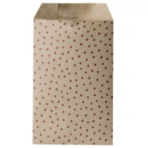 Polka red kopertowa torebka papierowa - gift bag envelope - maileg
