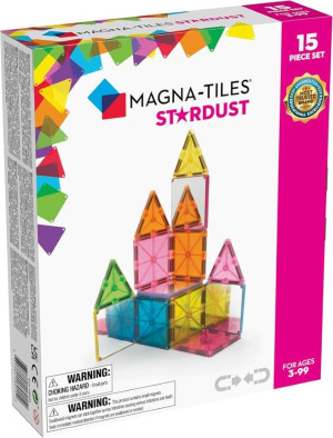 Promocja stardust - klocki magnetyczne 15 elementów - magna-tiles
