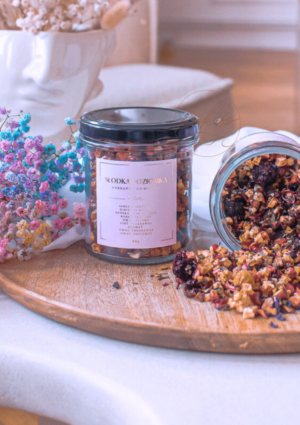 Słodka poziomka - owocowa herbata w słoiku - herbatka 80g