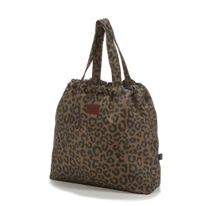 Torba Shopper Bag z Kieszonką - Leopard Choco by Magdalena Lamparska - La Millou