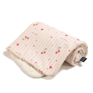 Wyprzedaż ciepły koc velvet l - 110x140 cm - mom cherie - la millou