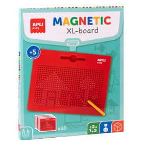 Duża magnetyczna tablica z rysikiem xl - apli kids - do rysowania