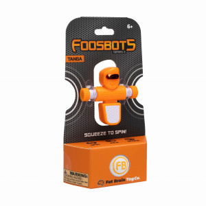 Pomarańczowy Piłkarzyk z Piłką - Zestaw dla Jednego Gracza - Foosbots - Fat Brain Toys