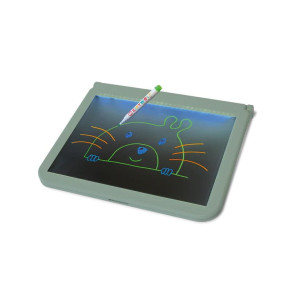 Zielony podświetlany tablet rysunkowy - kidydraw pro green - kidywolf