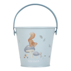Niebieskie wiaderko do piasku forest friends - little dutch