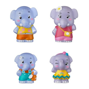 Elephant - rodzina słoni - zestaw 4 figurek - klorofil