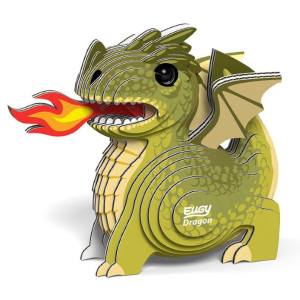 Zielony smok - eko układanka 3d - eugy