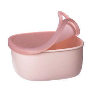 Berry - różowy silikonowy pojemnik z pokrywką do lunchboxa - b.box