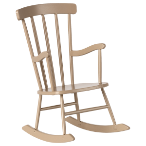Fotel bujany beżowy - rocking chair mouse - dark sand - maileg