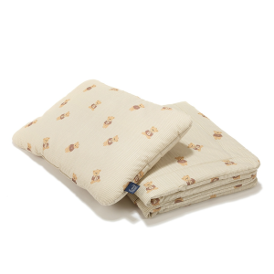 Baby bear - komplet pościeli bawełnianej l - kołdra i poduszka - la millou 6a478a9856af8