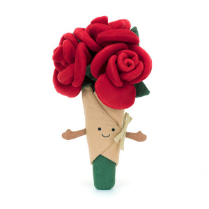 Wesoły Bukiet Róż 30 cm - Wieczne Róże - Maskotka Przytulanka - JellyCat