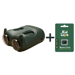 Zestaw kidlupe - zielona lornetka 2w1 z kartą pamięci 6a4373cb9311b