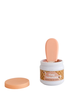 Lody Włoskie - Magiczny Słoiczek z Łyżeczką - Zestaw Do Karmienia Lalek - Deserek Pachnący Lodami - Tiny Harlow
