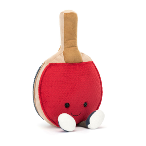 Wesoła Rakietka do Tenisa Stołowego 28 cm - Pluszowa Paletka - Ping-Pong - Maskotka Przytulanka - JellyCat