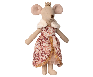 Myszka Królowa - Królowa Myszek Maileg - Myszka Mama - z Kartonową Wieżą Zamkową - Queen Mouse - Maileg